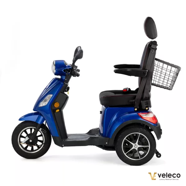 Veleco Draco Mobility Scooter Li-On Capitan Seat Blue left side