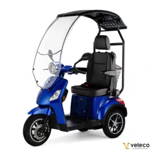 Veleco Draco Mobility Scooter Li-On Roof Blue main view