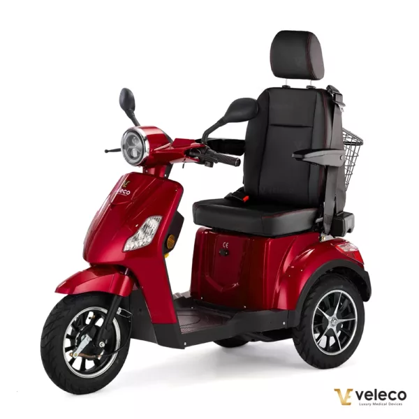 Veleco Draco Mobility Scooter Li-On Capitan Seat Red main view