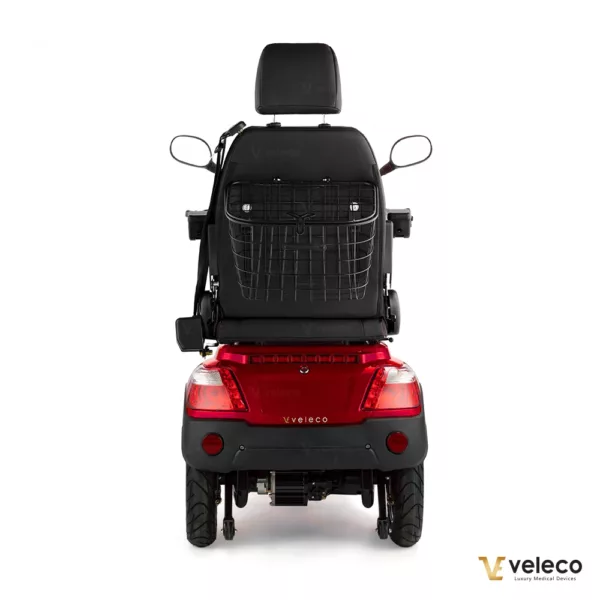 Veleco Draco Mobility Scooter Li-On Capitan Seat Red back view
