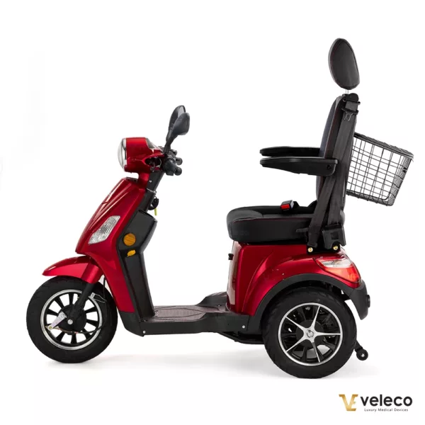Veleco Draco Mobility Scooter Li-On Capitan Seat Red left side