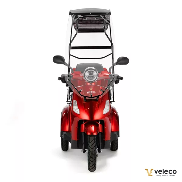 Veleco Draco Mobility Scooter Red front view