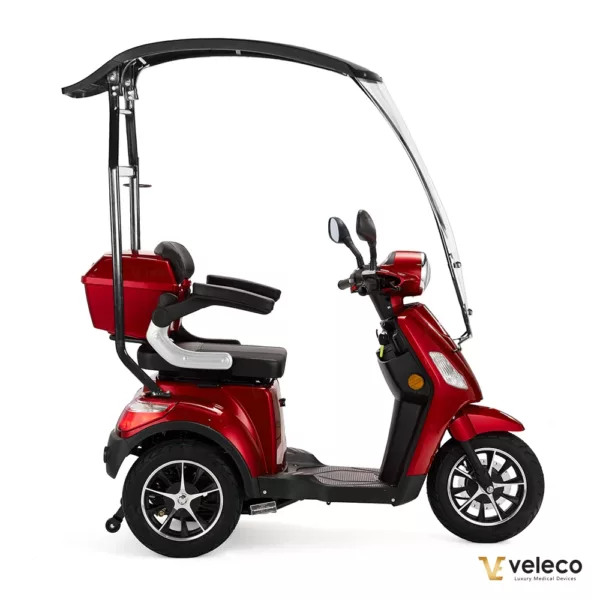 Veleco Draco Mobility Scooter Red right sid