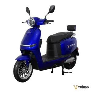 Veleco Sparky Electric Moped Blue main view