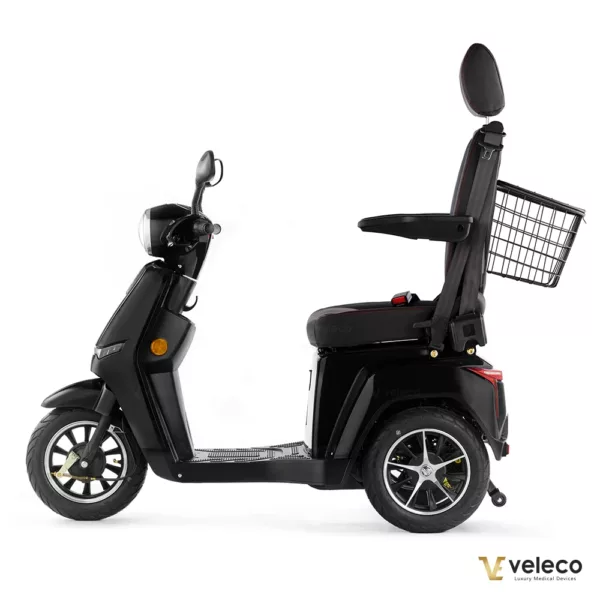 Veleco Turris Mobility Scooter Li-On Capitan Seat Black left side