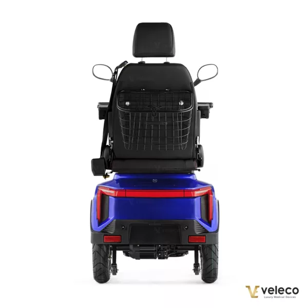 Veleco Turris Mobility Scooter Li-On Capitan Seat Blue back view