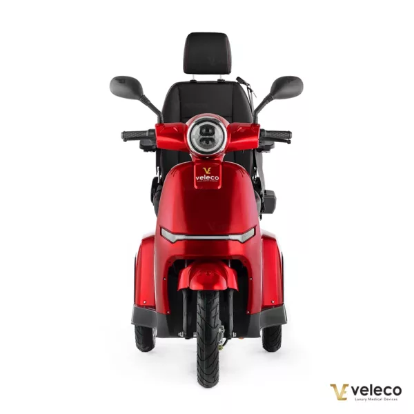 Veleco Turris Mobility Scooter Li-On Capitan Seat Red front view