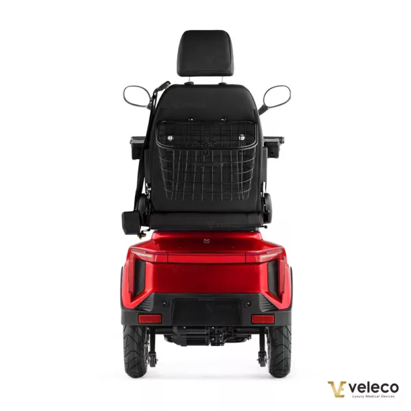 Veleco Turris Mobility Scooter Li-On Capitan Seat Red back view